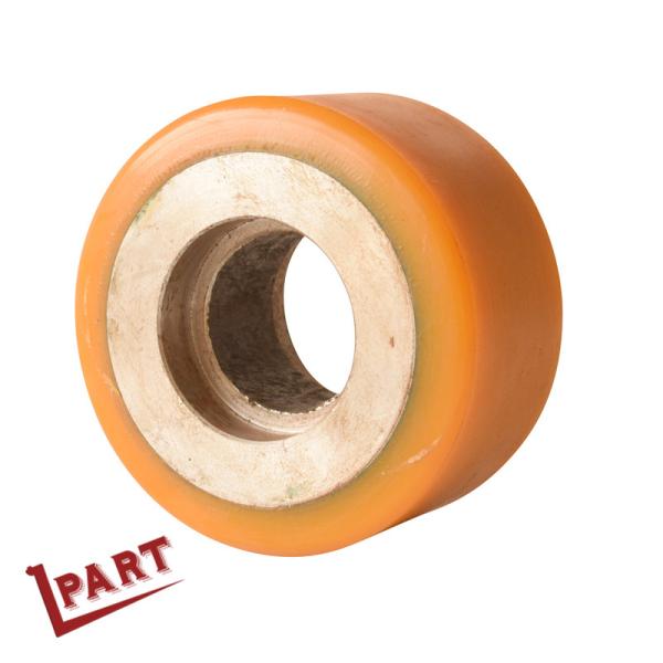 Electric Forklift Custom Polyurethane Wheels With Bearings 130x73x62mm