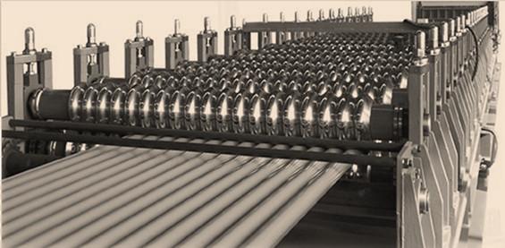 Corrugated Metal Steel Roof Panel Roll Forming Machine  Automatic  PLC Control Customized