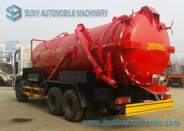 6x4 Dongfeng Vacuum Tank Truck 20M3 20000L Sewer Suction Cart