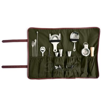 Leather Roll Up Custom Knife Bags Durable With Premium Waxed Canvas Lining