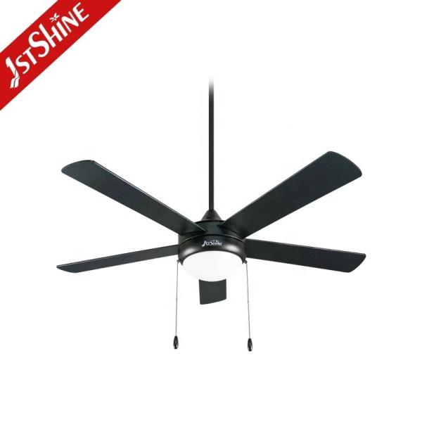 2022 52 Inch Black Appliances Asian Ceiling Fan with Light and Remote from 1stshine