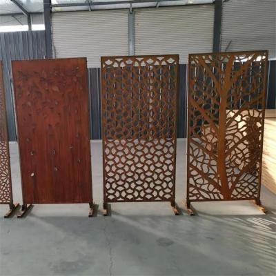 O laser personalizado do jardim cortou a tela decorativa de Board Corten Steel da cerca do metal