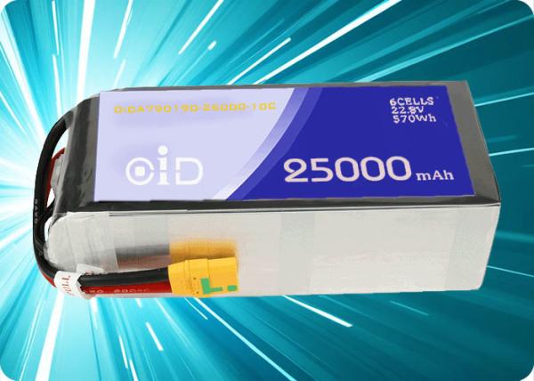 Batterie pour drones au lithium polymère 300 cycles 25000mAh Batterie 90A courant de décharge