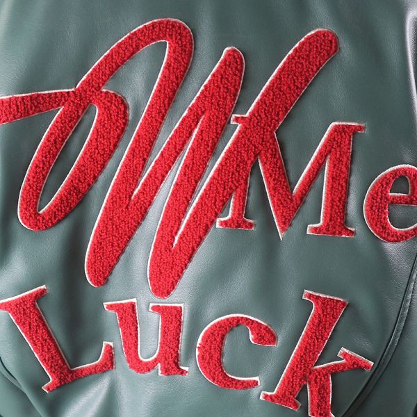 Varsity Jacket for Men Stand Vintage Woven Winter Clothes Custom Embroidery Embroidered Logo Leather Baseball Bomber Leather