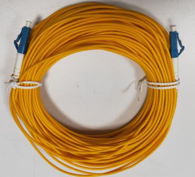 Tipo baixa perda da palavra simples 2.0-30M LC LC do cabo do remendo da fibra ótica do único modo de inserção