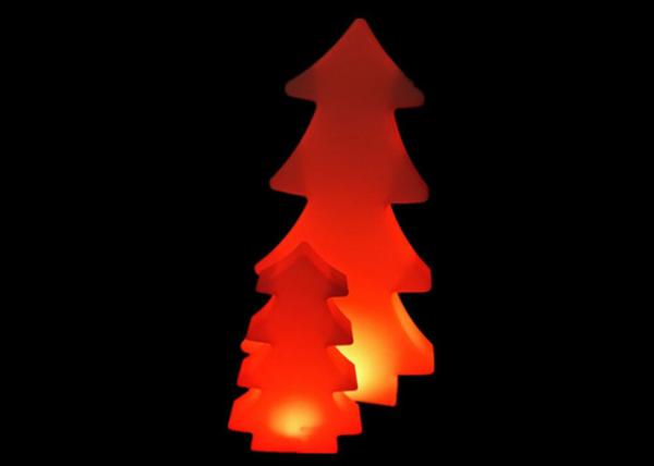 Árvore plástica lâmpada de assoalho dada forma do diodo emissor de luz a pilhas para a decoração exterior do Natal