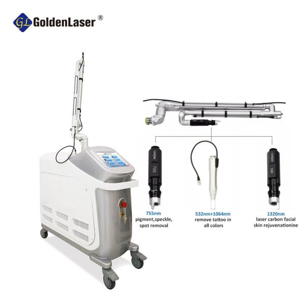 532nm 1064nm Picosecond Laser Machine Portable  Tattoo Removal Laser Equipment