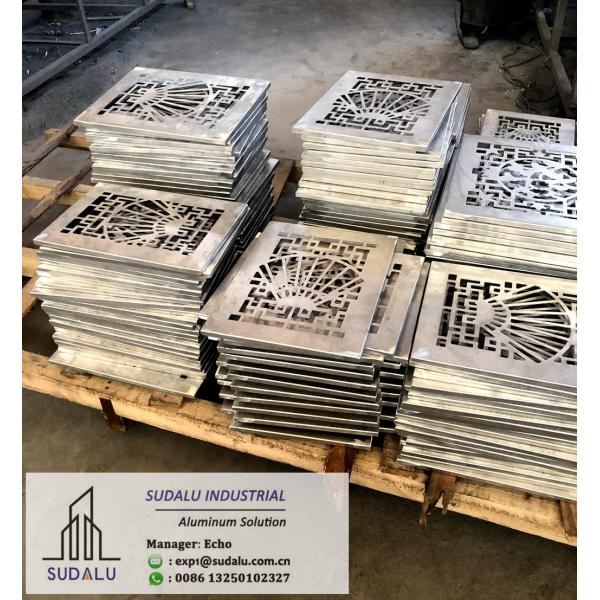 SUDALU OEM Perforated Curvel Panel Outdoor/ Interior Artistic Aluminum Panel Design for Facade Cladding