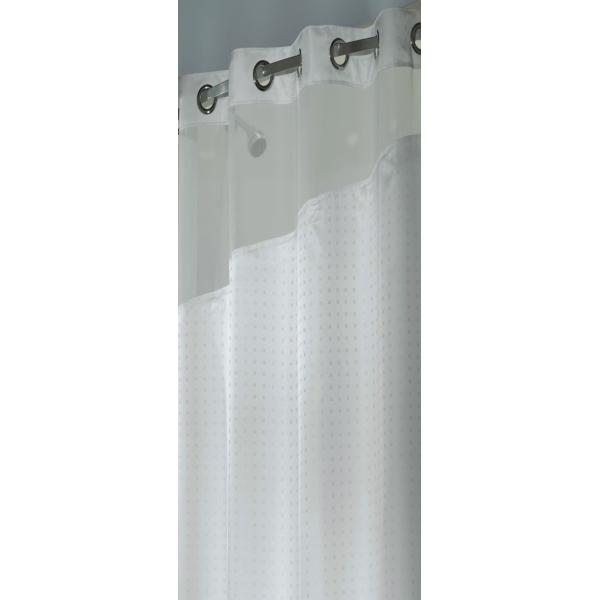 Зеленый цвет Hookless повторно использовал занавесы ливня RePET Bathroom для гостиницы