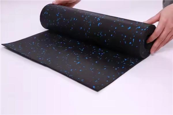 Customized Rubber Gym Flooring Rolls Soundproof Rubber Floor Mat Roll Anti Slip
