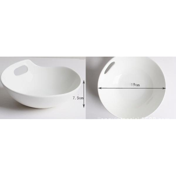 Fine Dinning Customized Minimalist Porcelain Bowls 19cm*7.5cm
