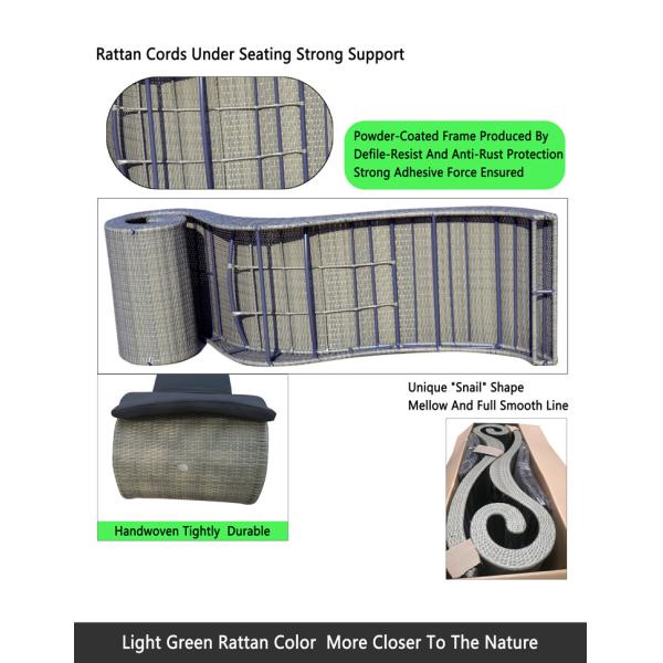 S-Shape Black Rattan Garden Sun Loungers  Poly Hotel Holiday Resort Poolside