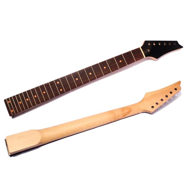 24 Fret Electric Guitar Neck for IBZ Replacement Parts Maple with Rosewood Fretboard 24 Fret Электрическая гитара шея для IBZ Части замены Кленовый с розовым фретом