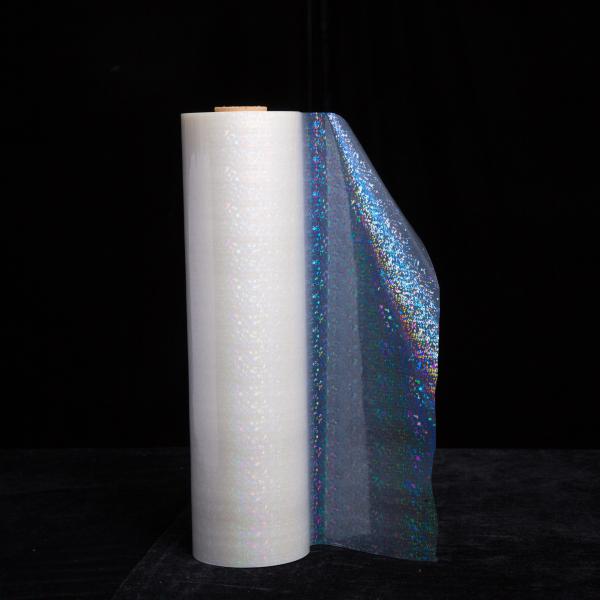 Película de laminación térmica holográfica transparente de material BOPP, película de laminación térmica de alto brillo para envases