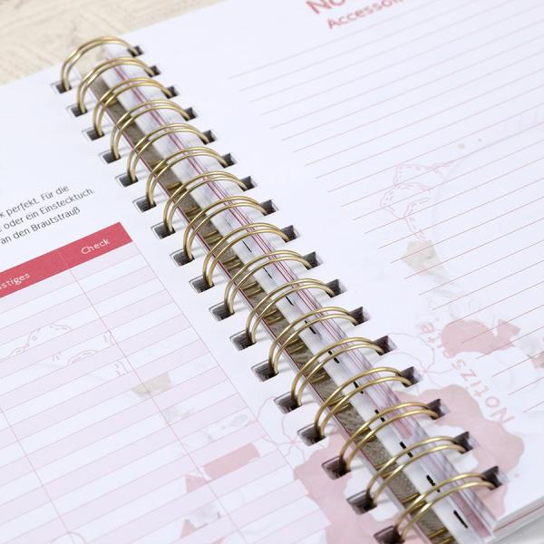 Undated Journal Planner Notebook Organizer Daily Wedding Guest Book Hardcover