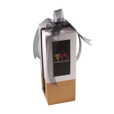Caixa de papel reciclada do vinho do empacotamento de alimento com aprovação do FSC IOS9001 do CE da tampa
