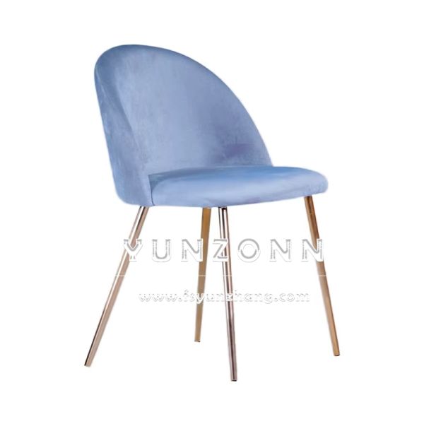 Luxury Modern Silla Rosa Wedding Chair Elegant Candy Color Fabric Design with Gold Metal Leg for Outdoor Hotel Use
