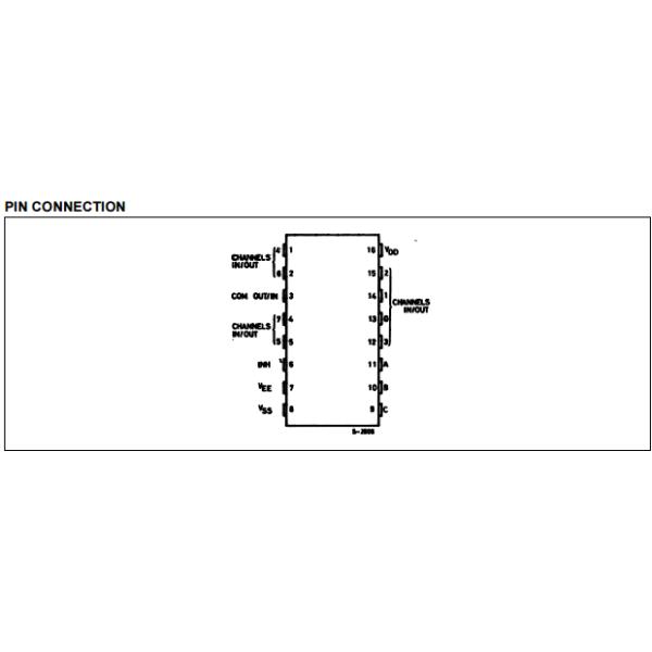 HCF4051BE 8-Channel Analog Multiplexer power ic chip crt tv components