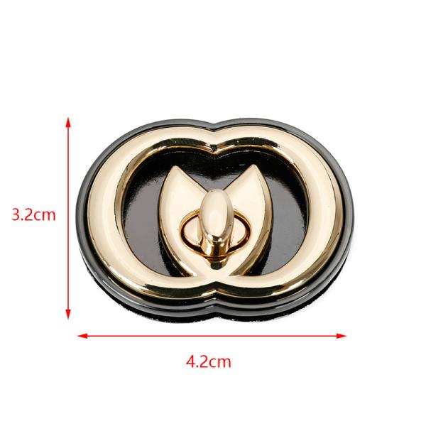 Lightweight Twist Lock For Bags And DIY Handbag Hardware