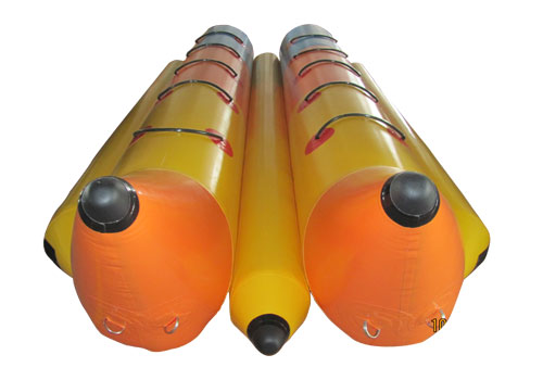 Garden Red Orange Yellow Banana Boat Raft Suitable For Adults