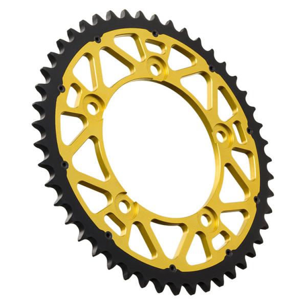 Black yellow Custom 525 40-48T Ladle Aluminum Sprocket for Suzuki DL650 DL1000 DL1050