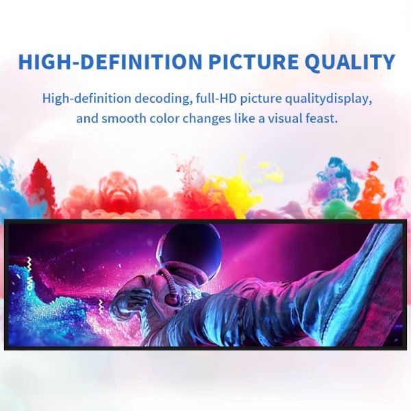 24.5 Inch Ultra Wide Stretched Bar LCD Shelf , Digital Advertising Display 500cd/m2