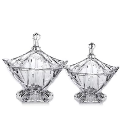 Vintage Transparent Glass Candy Jars LightHouse Shape Home Use