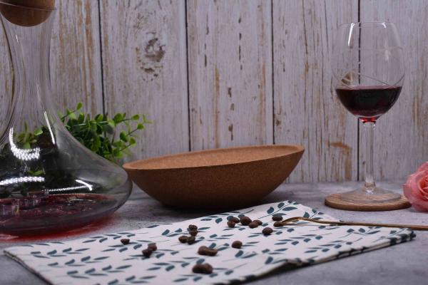 23cm Natural Cork Coasters Sturdy Glass Top Wine Decanter Cork Stoppers Anti Corrosion
