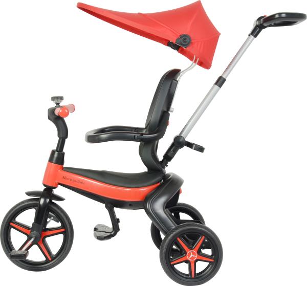 Crianças dobrável de três rodas andar em triciclo de carro com EVA roda faixa etária 2-4 anos