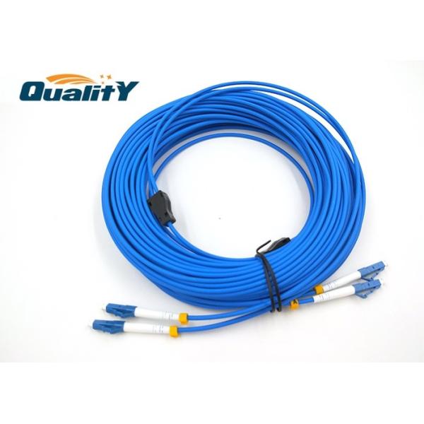 Armored cable simgle mode G652D cable LC to LC / armored fiber optic patch cable