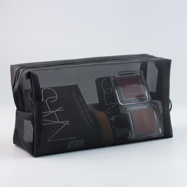 Transparent Mesh Toiletries Bag For Business Travel Portable Wash Shower Cosmetic Bag