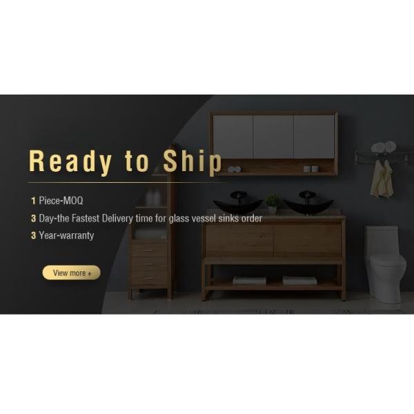 Раковина санитарного Faucet водопада изделий декоративного стеклянная для таза мытья Bathroom