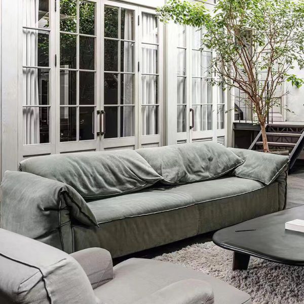Italian Modern Office Home Indoor Living Room Nordic Velvet Seat Bag Sofa Set 2-4 Seater Convertible Custom Design School Park