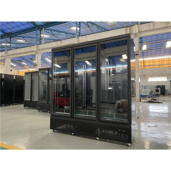 Ruibei 3 Glass Doors Supermarket Upright Ice Cream Popsicle Freezer