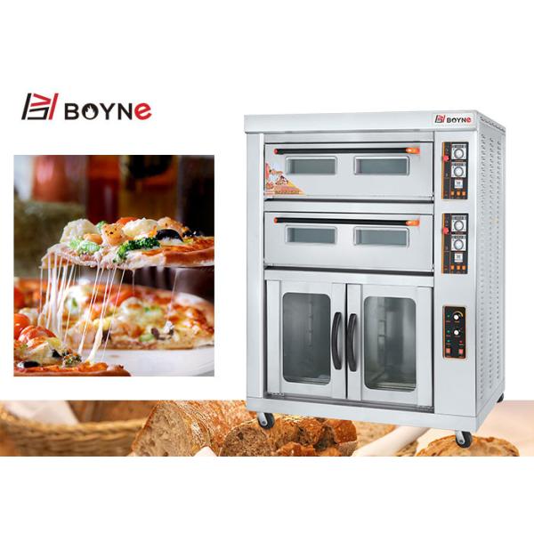 Gas comercial Oven With Proofer de las bandejas de la cubierta cuatro del acero inoxidable dos del equipo de la cocina de la panadería