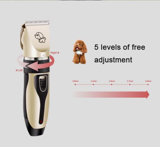 Ajustador silencioso Clippers do cabelo de cão da ferramenta recarregável da preparação do animal de estimação