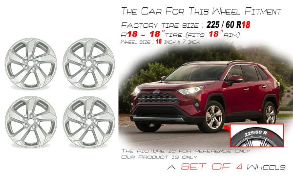 OEM Rim 75242 69131 Silver Toyota Replica Wheels For RAV4 19-22