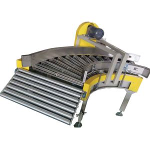 Stainless Steel Curve Roller Conveyor With Adjustable Foot and SEW Motor 0.75-1