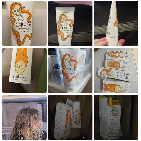 Collagène de porc laitier Ceramide revêtement de protéine Masques de traitement capillaire 3,38 oz 100 ml