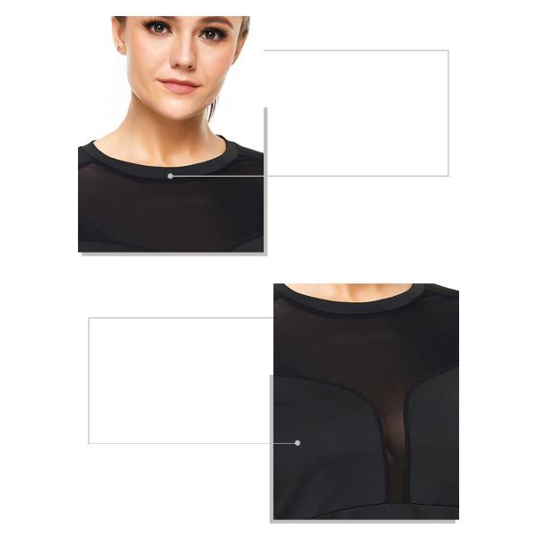 Richee Women'S Plus Size Yoga Wear Round Neck Short Sleeve T Shirts skin friendly