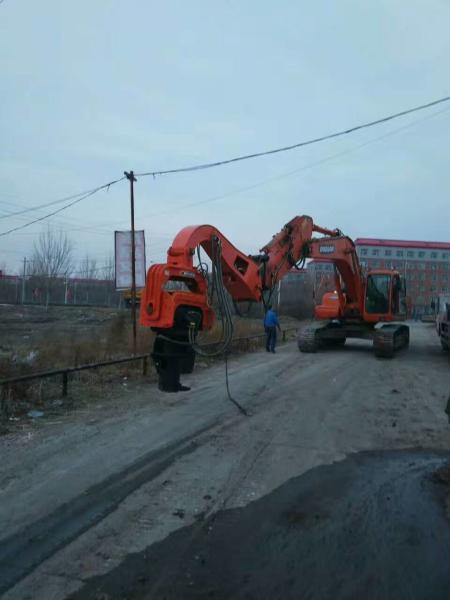 Vh250 Excavator Mounted Vibratory Hammers for sheet piles, H beams, concrete piles, wooden piles