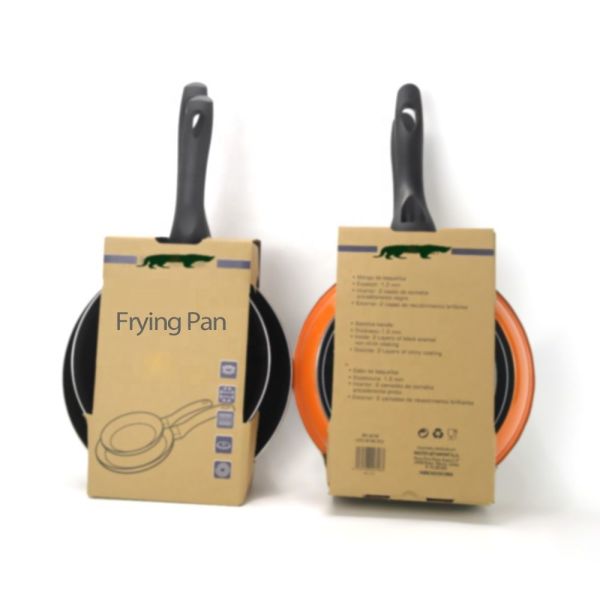Spanish Style Nonstick Frying Pan Carbon Steel Cooking Pan With Bakelite Handle