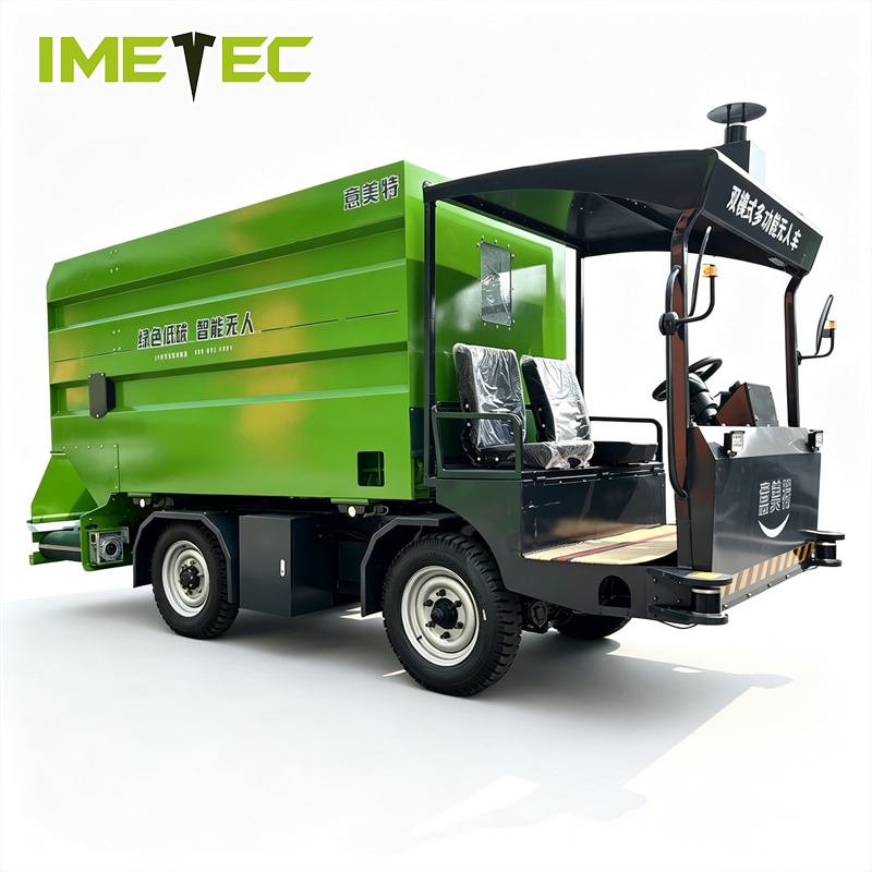 IMETEC Next-Gen Battery-Powered Robotic Feeding System – Autonomous Navigation for Dairy, Beef, and Sheep Operations