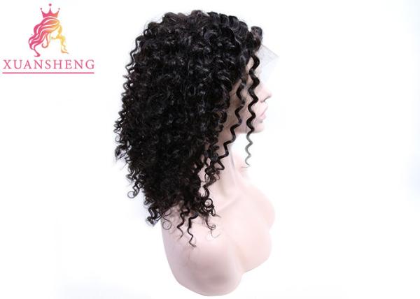 Soft Smooth Brazilian Lace Front Wigs , Deep Wave Lace Frontal Human Hair