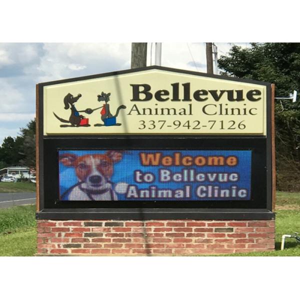 P10 Full Color Front Service LED Display 96dots * 96dots Resolution 1920Hz