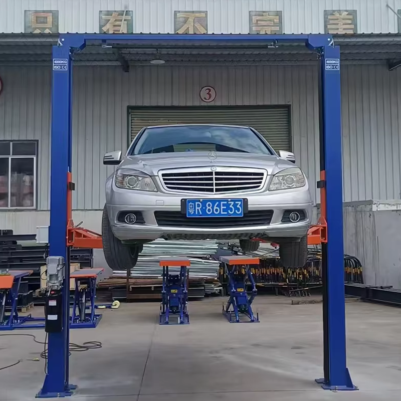 4000kg Capacity Hydraulic Lift with Two Post Design for Sedan SUV and Pickup Truck