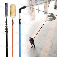 Poteaux télescopiques en fibre de carbone de 26 pieds pour les ventilateurs de nettoyage, les toiles d'araignées, les poteaux de dépoussiérage industriels pour les hauts plafonds, OEM