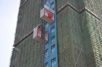 Controle VFD, galvanizado a quente 2000kg Elevador de edifícios de construção, 0-40m/min Elevador de material de passageiros