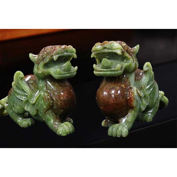 OEM ODM Jade Pixiu The Chinese Lucky Sacred Animal Mascot in Carving Type Engraving
