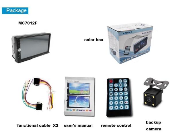 Professional 2 Din Car Stereo / Double Din Bluetooth Radio 18 Months Warranty